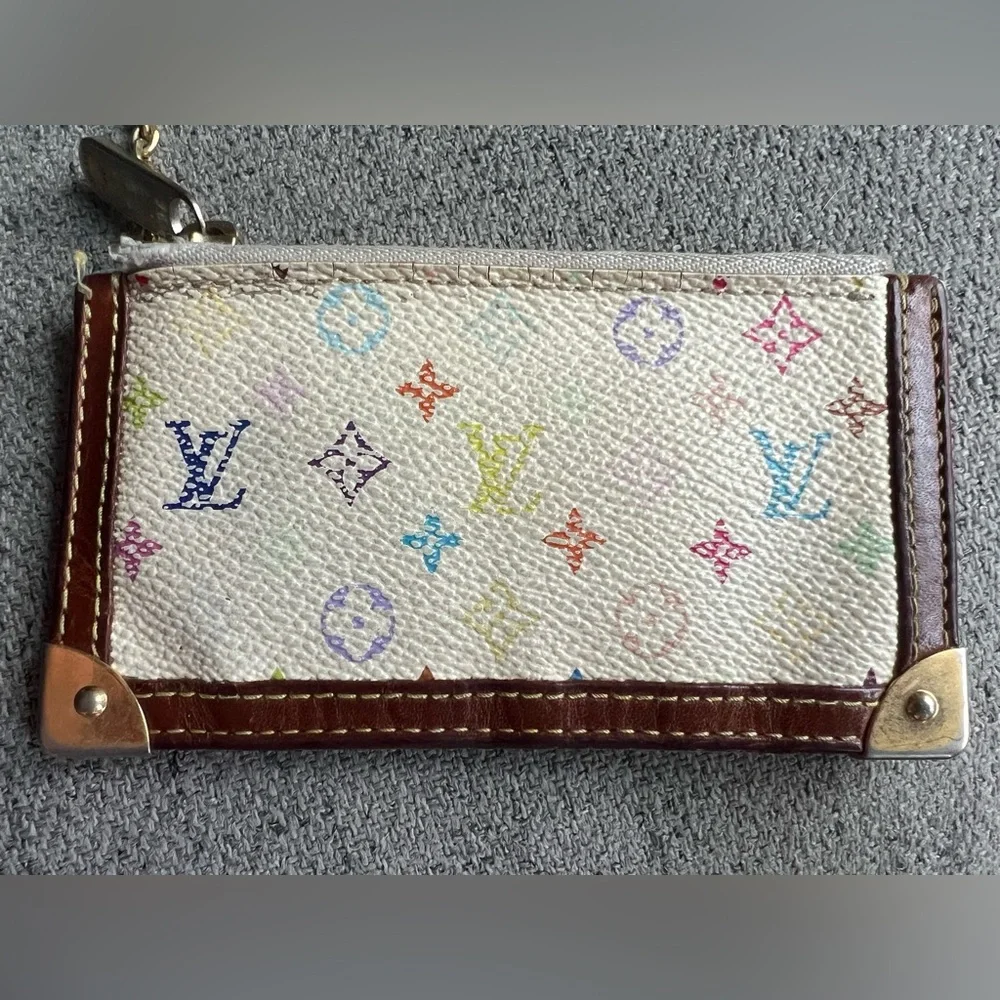 Louis Vuitton Multicolor Murakami Monogram Key Pouch Vintage